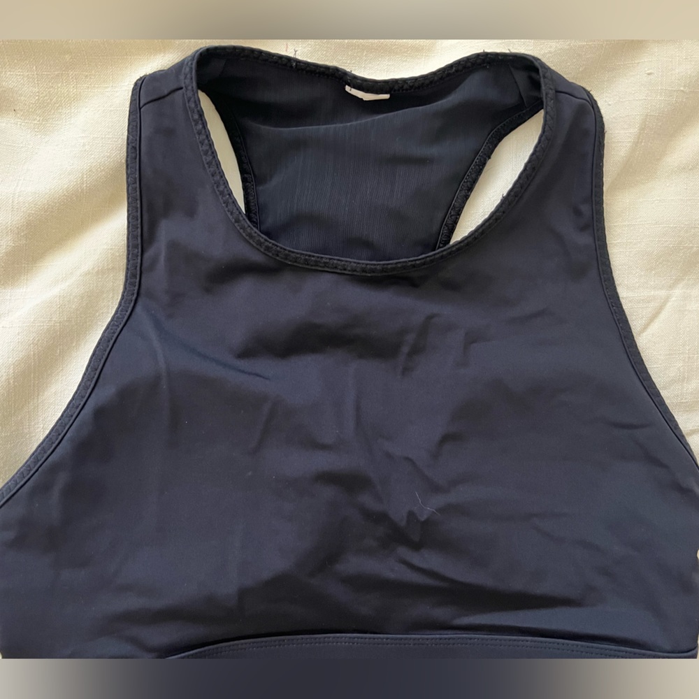 💎3/$15 Fabletics women black sports bra, large